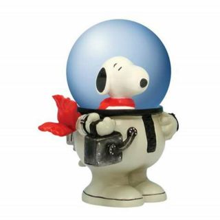 Peanuts Snoopy The Dog In White Astronaut Suit Water Globe Wl Ss - Wl - 18238