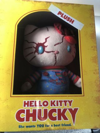 Usj Sanrio Hello Kitty Chucky Big Plush Doll Halloween 2016 Japan