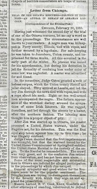 The Supperior Intellect Of Abraham Lincoln.  1860 Newspaper