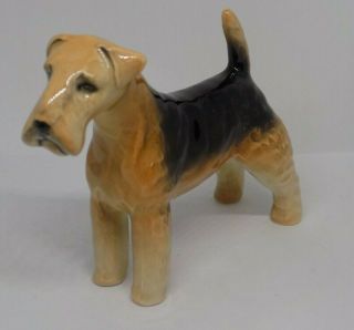 Vintage Beswick England Lakeland Airedale Wire Terrier Dog Figurine