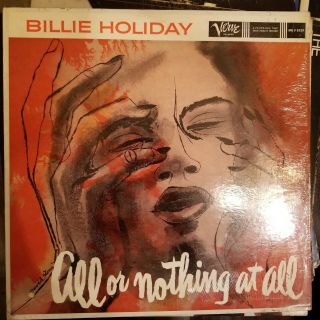 Billie Holiday - All Or Nothing At All Lp - Verve - Mg V - 8329 - Dsm Mono Dg Nm