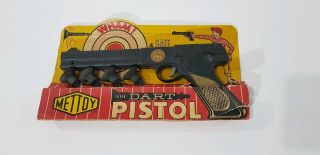 Vintage Mettoy Dart Gun Toy Pistol Powerful Plastic Britain London