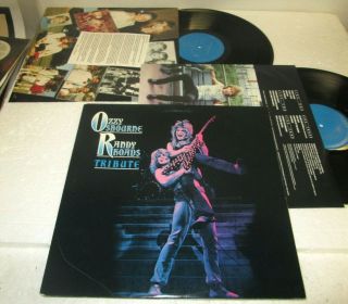 Ozzy Osbourne Randy Rhoads Tribute 2 Lp Nm/ex - Us Cbs First Pressing Vinyl 1987