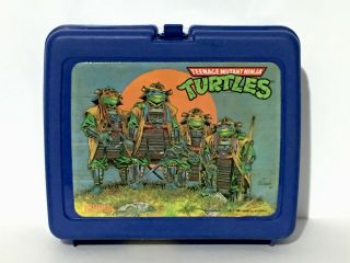 Vintage 1991 Teenage Mutant Ninja Turtles Tmnt Thermos Mirage Studios Lunchbox