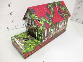 Frankenstein Hand Mystery Bank 1960s Monster Haunted House Tin Windup Toy Var - S