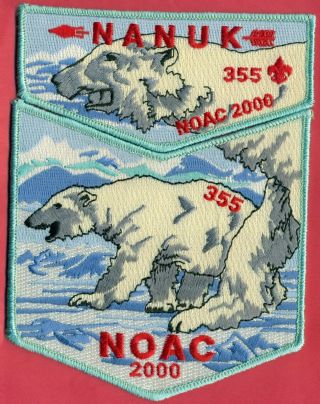 Oa - Nanuk Lodge 355,  Western Alaska Council,  S27/x7,  2000 Noac,  Two Piece