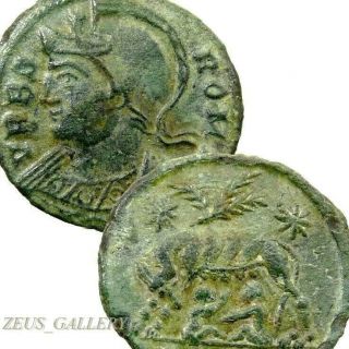 She Wolf Suckling Twins Arles R2 Ric Constantine The Great Ancient Roman Coin Æ3