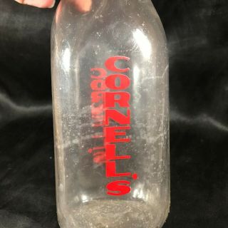 Milk Bottle 1 Qt Cornell 