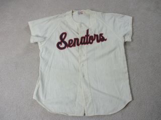 Vintage Wilson Washington Senators Baseball Jersey Large Game Worn Issued