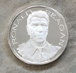 Ronald Reagan Presidential Inaugural Silver Medal,  1981 By Edward Fraughton