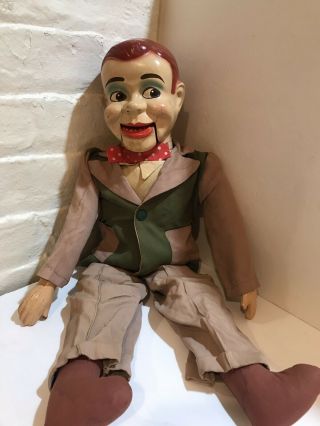 Jerry Mahoney Vintage Ventriloquist Composition Head Doll,  24 " Tall,  1950 