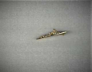 Wwii Or Post Wwii Gilt Usn Us Navy Gunboat Sweetheart Pin