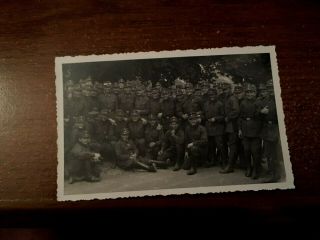 Rppc Real Photo Pc Wwii Ww2 German Group Of Soldiers