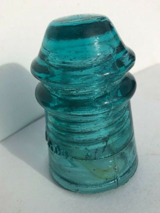O.  V.  G.  Co.  Cd 106 Glass Insulator Blue