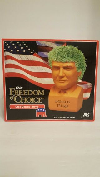 President Donald Trump Chia Pet Head - Freedom Of Choice Chia Planter