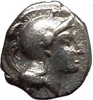 Thourioi In Lucania 425bc Athena Bull Authentic Ancient Silver Greek Coin I54046