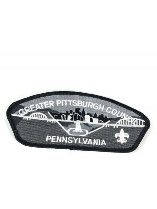 Boy Scouts Of America Greater Pittsburgh Council Strip - Black And White