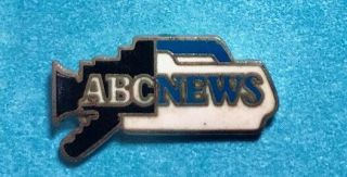 Abc News - Camera - American Broadcasting Company Media,  Press Pin,  Tie - Tack