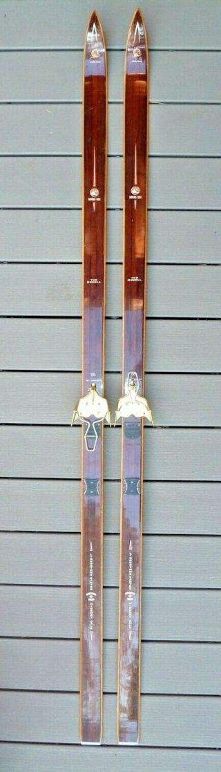 Vintage Trysil Knut Cross Country Skis Norge Ski Tur Model Hickory Troll Binding