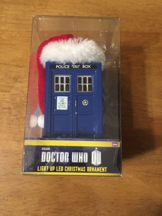 Doctor Who Tardis Christmas Ornament Led Light Up Kurt Adler Bbc Holidays