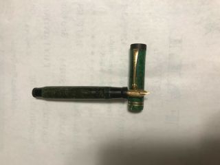 Vintage Parker Duofold Streamline Jade Green Fountain Pen