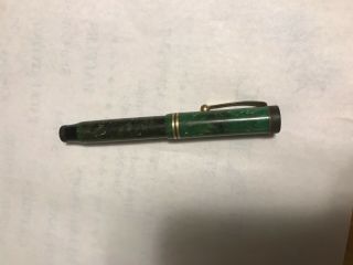 Vintage Parker Duofold Streamline Jade Green Fountain Pen 3