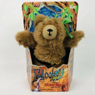 Vintage Mattel Hook Peter Pan Taddy Bear 1991 Plush Stuffed Animal Toy Cib