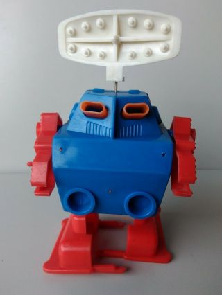 Soviet Rare Vintage Wind Up Space Toy Robot Plastic