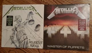 Metallica And Justice For All Master Of Puppets Remastered Lps