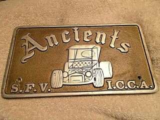 Car Club Plaque Ancients S.  F.  V.  I.  C.  C.  A Model T Ebay Motors 1927 Ford Roadster