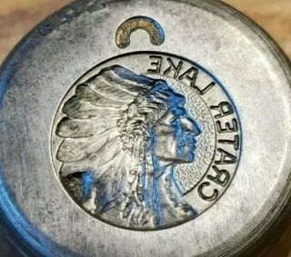 Vintag Crater Lake National Park Or Indian Chief Jewelry Charm Mold Die Hub Hob