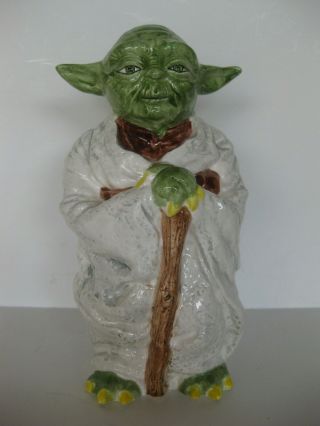 Star Wars Yoda Ceramic Bank 7 1/2 " Tall