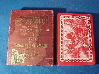 Early 20thc Gypsy Witch Madame Le Normand Fortune Telling Card Deck