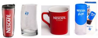 Nescafe Accessories Set,  Travel Mug,  Glass,  Cup And Shaker