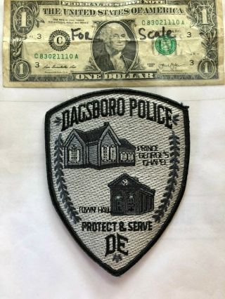 Dagsboro Delaware Police Patch Un - Sewn In Great Shape