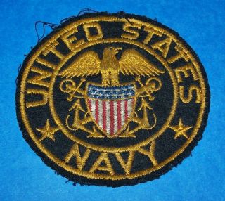 Salty Large Cut - Edge Wool Ww2 U.  S.  Navy Px Patch Off Uniform