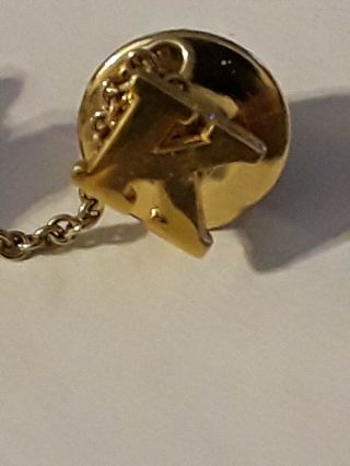 Alpha Delta Kappa Sorority Pin Lapel Tie Tack 10K Gold Filled & Pearls 3