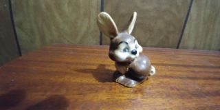 Vintage Goebel Brown Bunny Rabbit Figurine W Germany -