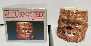 Vintage Star Wars Sigma Coffee Mug Cup 1983 Chewbacca Ceramic