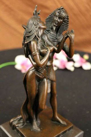Egyptian God & Goddess Real Bronze Statue Figurine Ancient Egypt Decoration