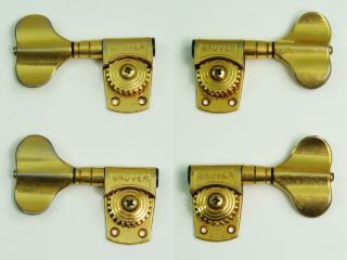 Vintage Grover Bass Tuners Gold 1970 