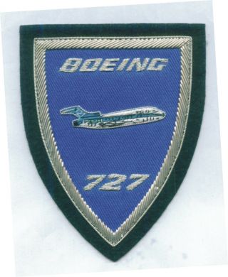 Boeing 727 Jetliner Airliner Aircraft Uniform Jacket Crew Pilot Mechanic Patch
