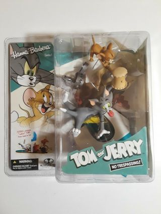Mcfarlane Nib Moc Tom And Jerry No Trespassing Hanna - Barbera Series 1 Tv
