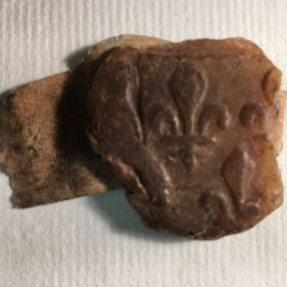 17th Century Wax Seal From A Document