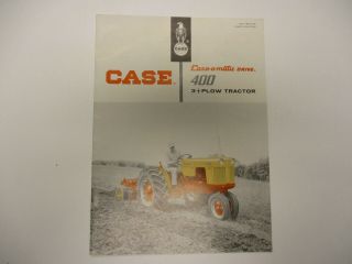 Case Case - O - Matic Drive 400 3,  Plow Tractor Sales Brochure