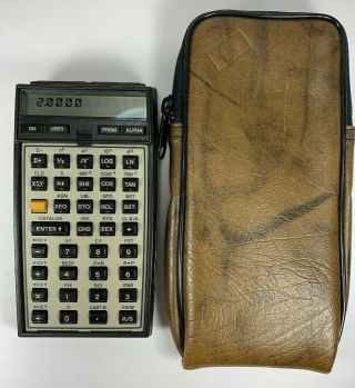 Hp 41c Vintage Scientific Calculator W Case