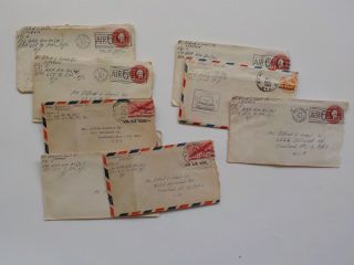 10 Wwii Letters Germany 572nd Anti - Aircraft Artillery Battalion Soldier Ww Ww2