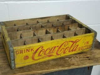 Drink Coca Cola 24 Bottle Wood Drink Crate Wooden Soda Carrier
