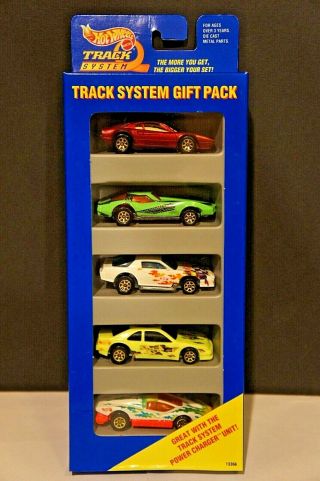 Hot Wheels Track System Gift Pack,  5 Car Set,  1/64 Scale,  Xlnt,  1994