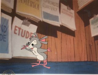 A Cricket In Times Square Production Cel 1973 Chuck Jones Seal And